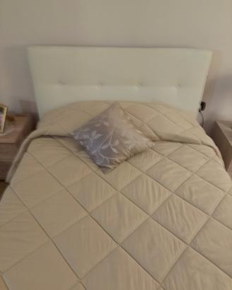 letto contenitore+materasso in lattice a una piazz