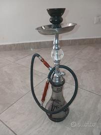 Narghilè Shisha Tradizionale in Vetro e Metallo co
