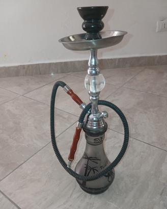 Narghilè Shisha Tradizionale in Vetro e Metallo co