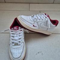 Nike Air Force 1 bianco/bordeax N. 38,5