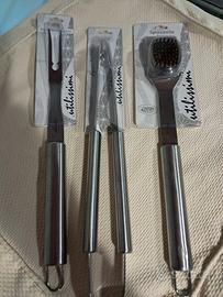 Set attrezzi BBQ Acciaio Inox