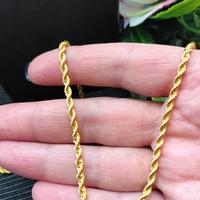Catenina lunga sottile placcato oro 