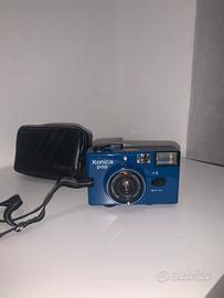 RARA BLU Konica POP 35 mm fotocamera puntascatta