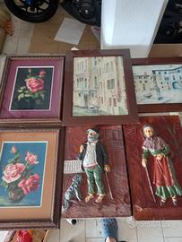 quadri e piccole sculture