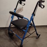 Deambulatore Ultraleggero con 4 ruote pieghevole