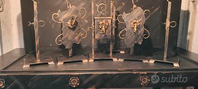 girarrosto in ferro battuto 