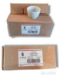 Tazza Giacinto Bianco Cappuccino - 1 pacco da 6pz