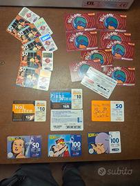 Lotto 22  ricariche telefoniche TIM -Telecom -Wind