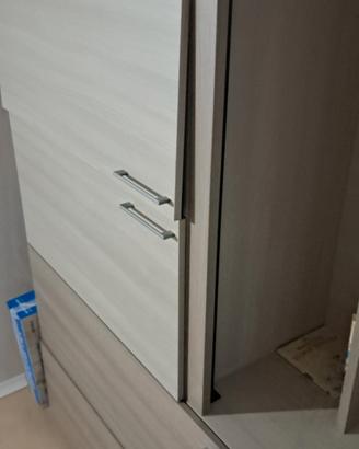 Armadio a ponte + letto contenitore  matrimoniale