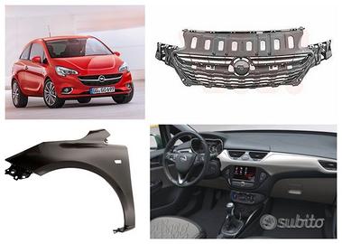 Opel Corsa E frontale cofano fanale airbag freni