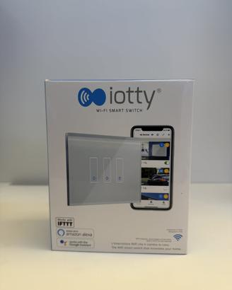 iotty interruttore smart WiFi 3 tasti grigio nuovo