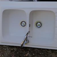 top con vasca e lavandino e  cappa inox vari