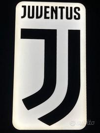 Lampada LED rettangolare logo Juventus 