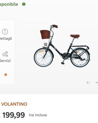 Bicicletta pieghevole ancora imballata