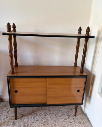 Mobiletto Tv Vintage in legno anni 1950 1960