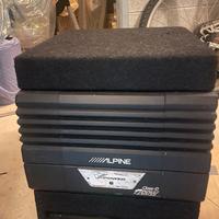 subwoofer alpine attivo amplificato