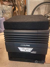 subwoofer alpine attivo amplificato