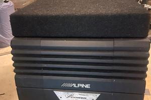 subwoofer alpine attivo amplificato