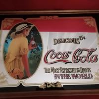 Insegna quadro coca cola vintage a specchio