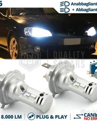 Lampadine LED H4 per fari Peugeot 106 Luce Bianca