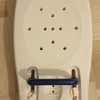 Sedile per vasca da bagno, tavola con maniglia