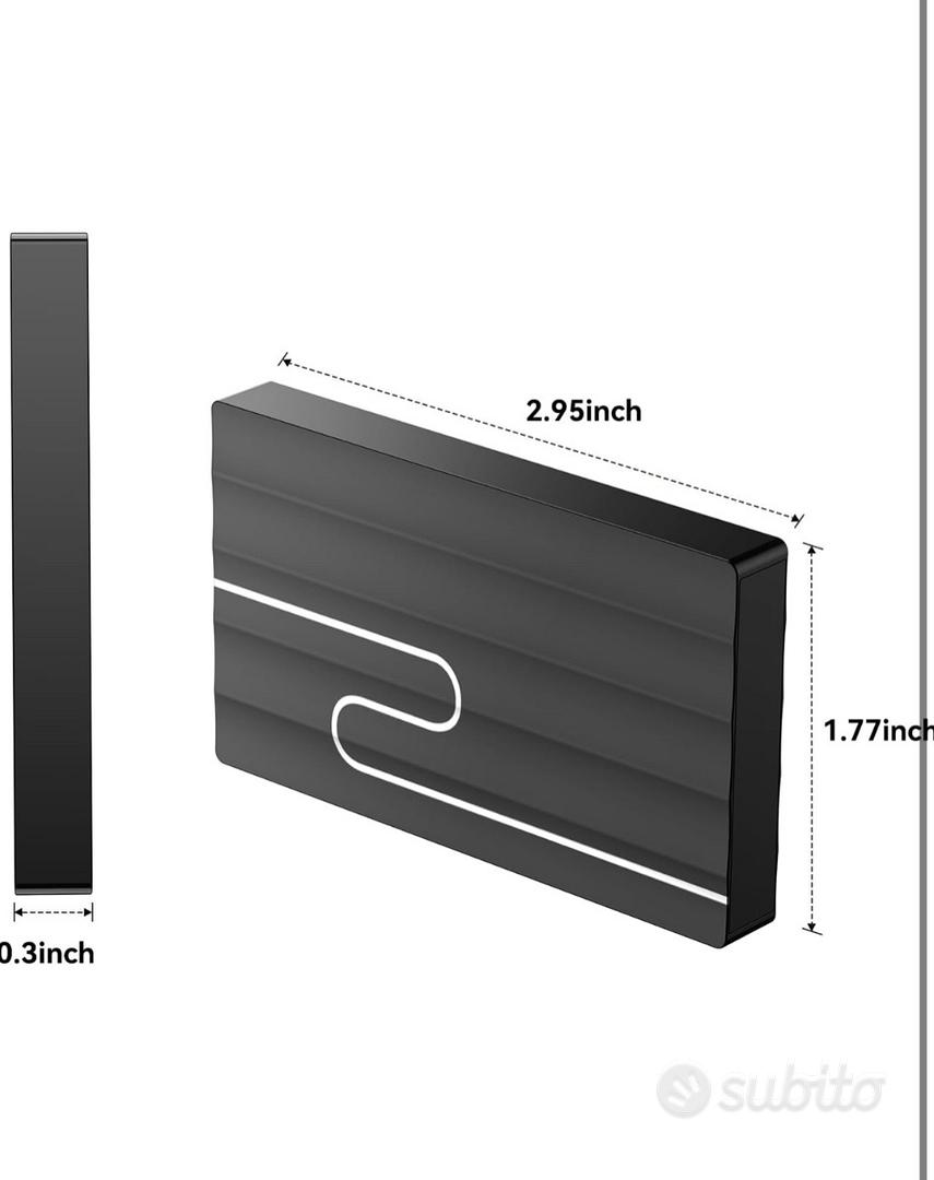 2TB Hard Disk Esterno, 2,5 Ultra Slim, Portatile - Informatica In vendita  a Cuneo