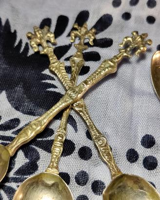 💎  Set 6 cucchiaini vintage decorati d'epoca 💎 