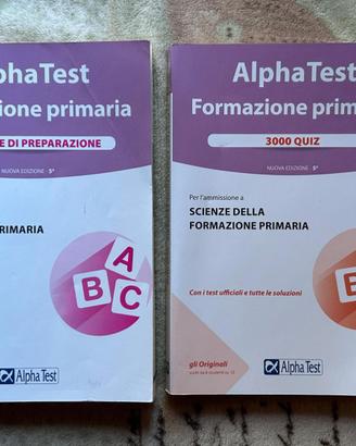 Alpha Test Scienze della formazione primaria