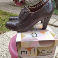 scarpe francesine donna colore testa di moro