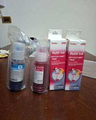 4 Ink Printer Refill Bottiglie 70ml Per Epson EcoT