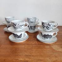 set tazze da te in ceramica Tognana