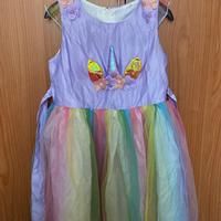 Costume carnevale principessa unicorno 10 anni