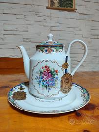 Teiera con Piatto Limoges  Vintage 