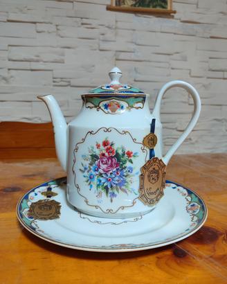 Teiera con Piatto Limoges  Vintage 