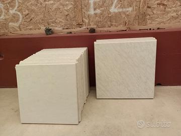 Piani Tavolo in Verzital eff. Marmo Carrara