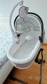 Passeggino Peg-Perego con culla a fianco letto 