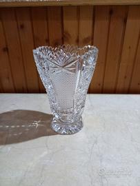 Vaso in cristallo di Boemia vintage