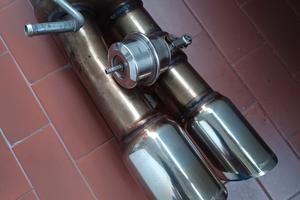 scarico inox car con valvola telecomandata per Pol