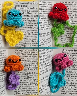 Segnalibro polipo 1 pz 