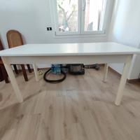 tavolo bianco antigraffioallungabile 160 x 80 + 40