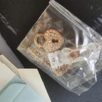 Collana Brosway nuova, oro rosa con cuore brillant