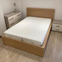 Letto contenitore MALM con materasso 140x200cm