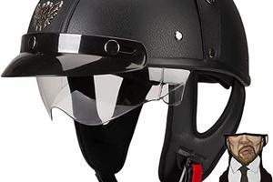 Casco retrò per fotografie stile Sons of Anarchy