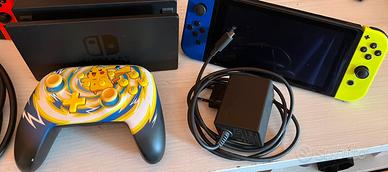 Nintendo Switch + Pro Controller + microSD 128GB