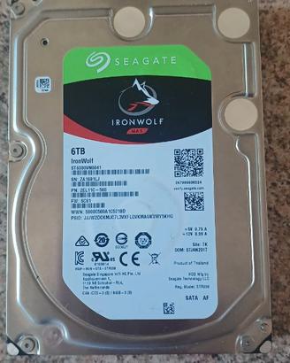 Hd seagate  6tb ironwolf