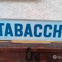 insegna luminosa tabacchi vintage bifacciale