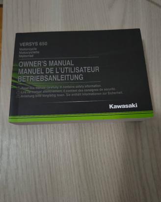 libretto uso e manutenzione Versys 650