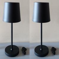 Coppia di lampade da tavolo nere - NUOVE