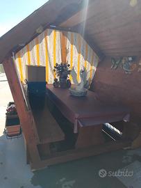 Gazebo in legno massicio abete 