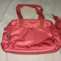 Borsa Kipling corallo traslucida 